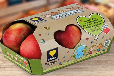 Kartonschale für Äpfel für EDEKA