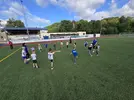 Fussball Kinder beim Fussballspielen